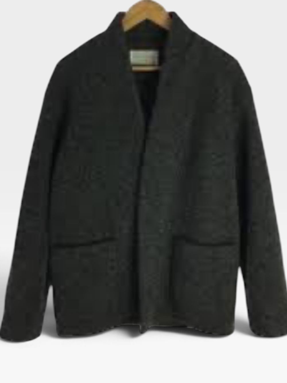 TOMORROWLAND Dark Charcoal Wool Pea Coat medium - Picture 2 of 8